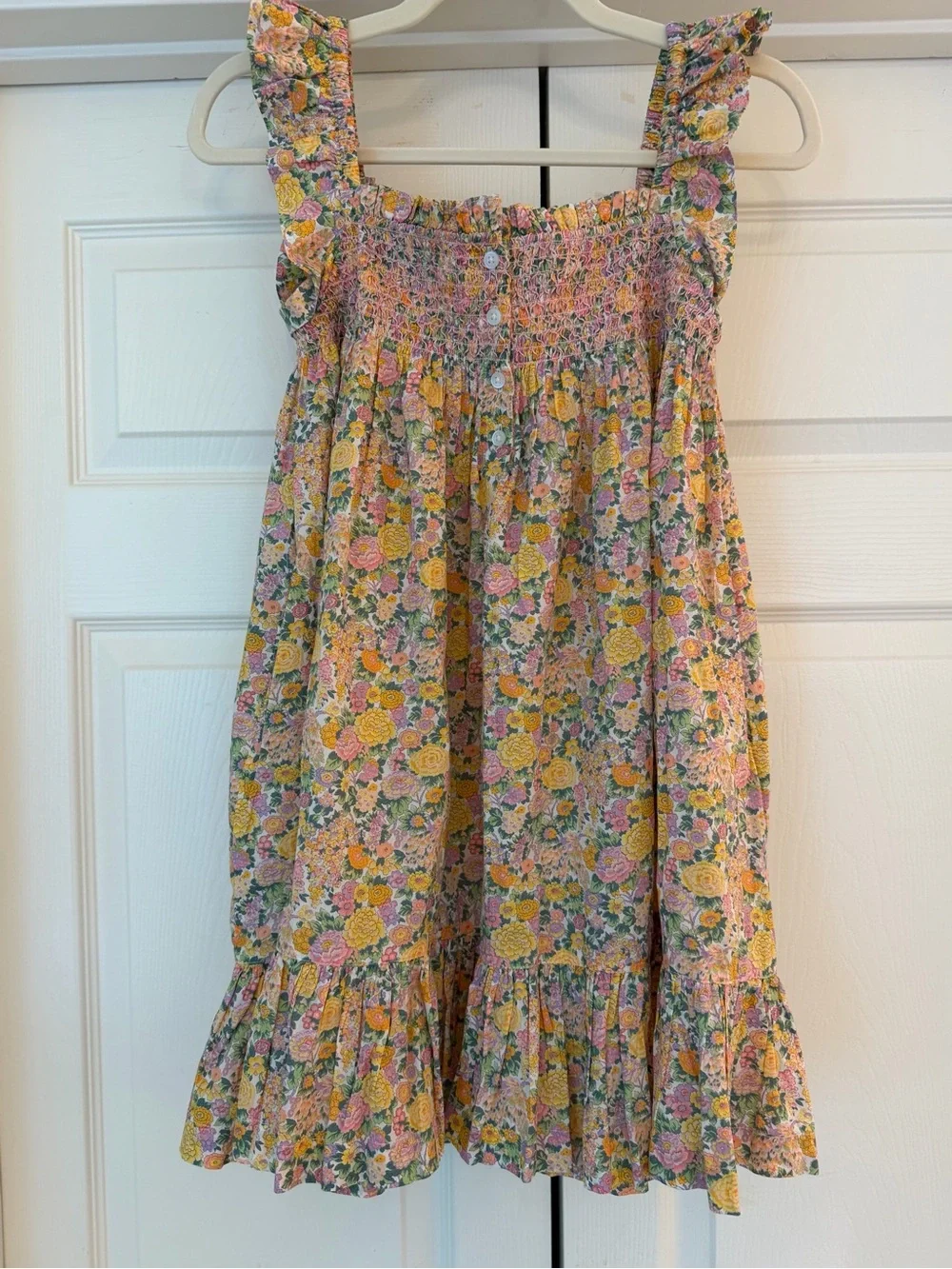 Minnow Smocked Liberty Floral Sundress for Girls 11/12